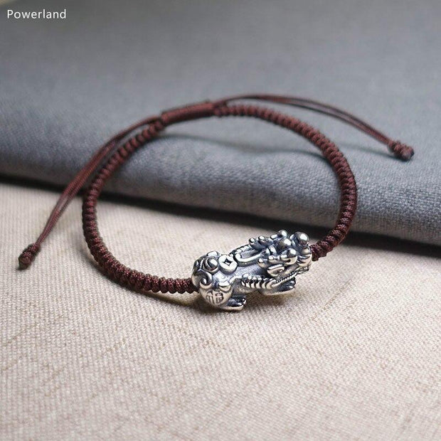 Evergreen Beauty & Health Sterling Feng Shui Pixie Lucky String Bracelet