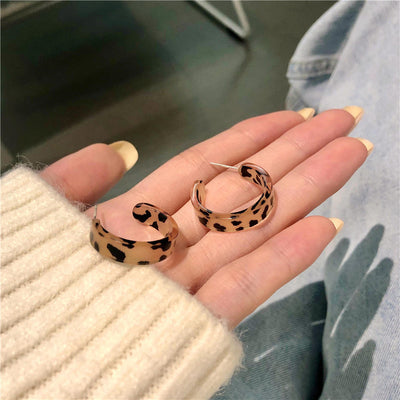 Evergreen Beauty & Health New Fashion Leopard Resin Earrings