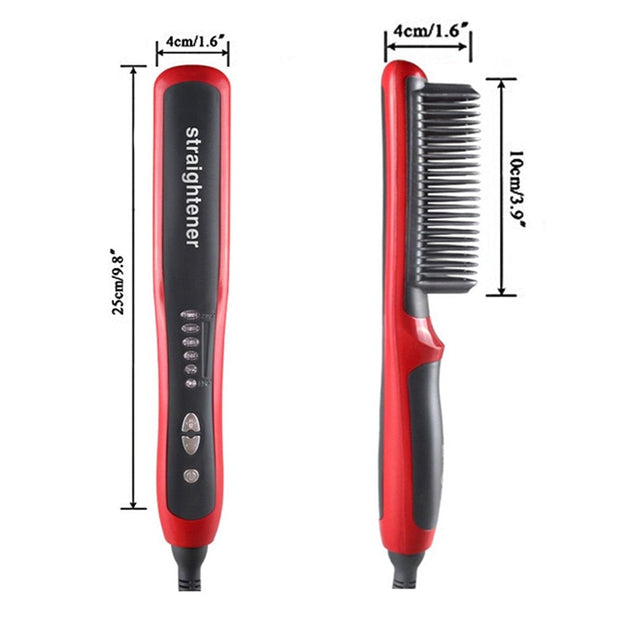 Evergreen Beauty & Health United States / Red Anti-Scald Hair Straightening Comb