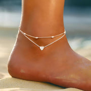 Evergreen Beauty & Health Heart Lovely Anklets Jewelry