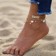 Evergreen Beauty & Health White Butterfly Lovely Anklets Jewelry