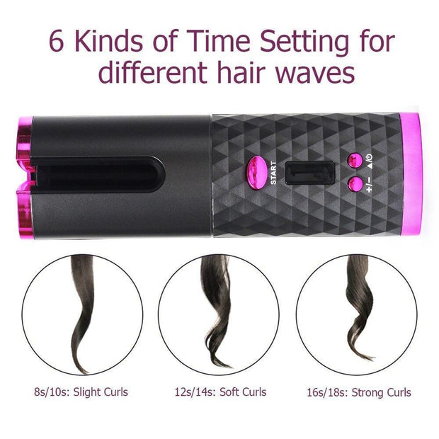 Evergreen Beauty & Health Hair Curler and Wireless Ceramic Iron