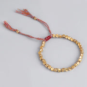 Evergreen Beauty & Health Handmade Tibetan Braided Copper Beads Bracelet