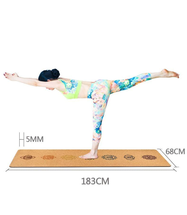 Evergreen Beauty & Health Yoga Mat With Position Body Line